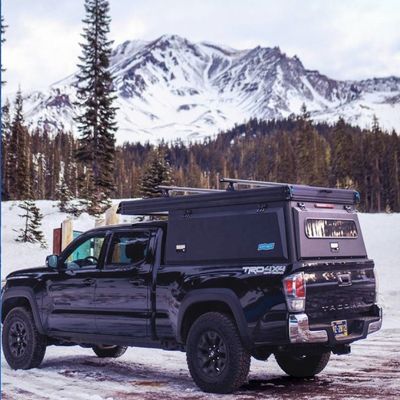 160kg Aluminium Camper Canopy für 6 Fuß Box Toyota Tacoma 2020 Jeep Gladiator gemacht
