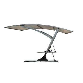 Galvanisierte Stahlbalken Klappwagen Garage mit schwerem Rahmen und Grauem Carport Canopy