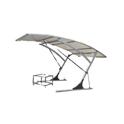 Galvanisierte Stahlbalken Klappwagen Garage mit schwerem Rahmen und Grauem Carport Canopy